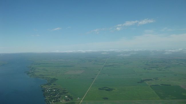 Aerial view of Saskatchewan